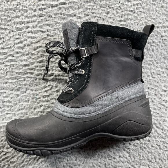 The North Face Boots Shellista III Shorty Womens 8 Black Gray Hiking Insulated - Picture 9 of 10